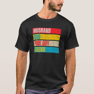 Camiseta Hombre Marido Papá Pool Hombre Leyenda Padre Vinta