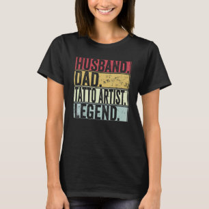 Camiseta Hombre Marido Papá Tatto Leyenda Artista Para Padr