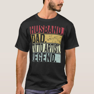 Camiseta Hombre Marido Papá Tatto Leyenda Artista Para Padr