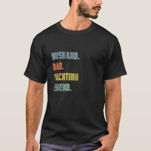 Camiseta Hombre, marido, papá, yate, leyenda del padre vint