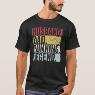 Camiseta Hombre, marido retro, papá, corre una leyenda para