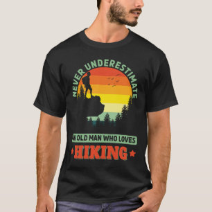 Camiseta Hombre mayor al que le encanta hacer senderismo al