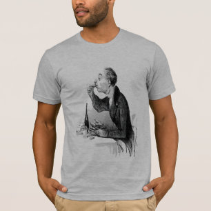 Camiseta Hombre Mayor comiendo ostiones