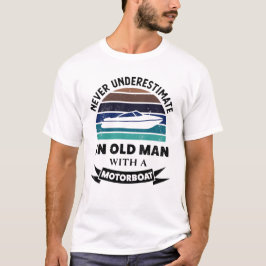 Camiseta Hombre mayor con motos de agua divertida