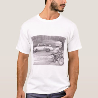 Camiseta Hombre mayor en coche de Carreras de bicicletas mu