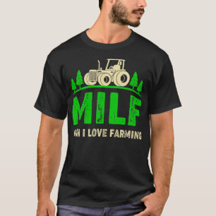 Camiseta Hombre Me Encanta Cultivar Graciosos Tractores Agr