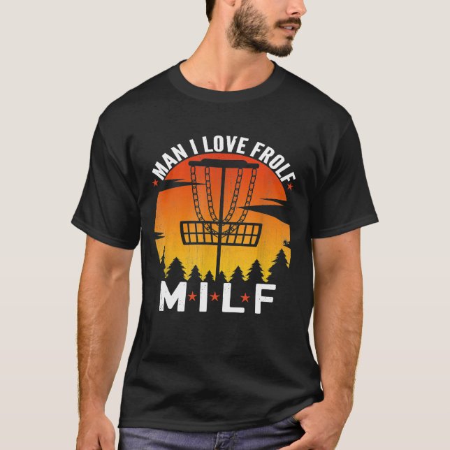 Camiseta Hombre Me Encanta Frolf Retro Disc Golf Ultimate F (Anverso)