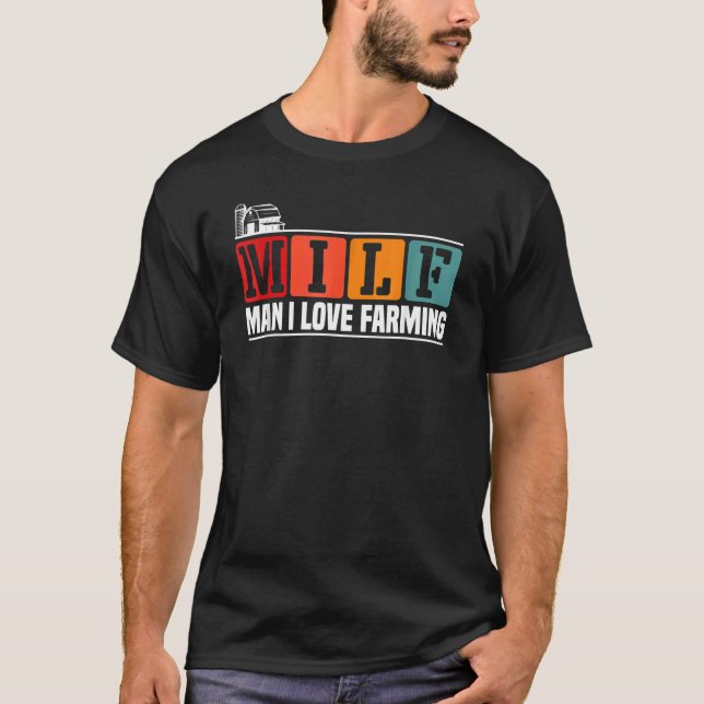 Camiseta Hombre, me encanta la agricultura de agricultores (Anverso)