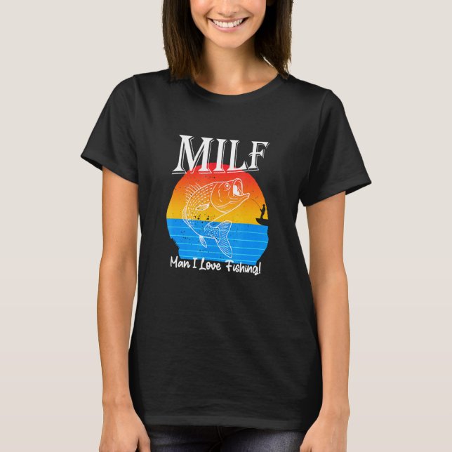 Camiseta Hombre, me encanta pescar (Anverso)