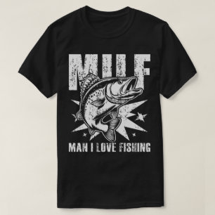 Camiseta Hombre Me Encanta Pescar Cita Graciosa