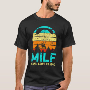 Camiseta Hombre Me Encanta Volar Paramotor Piloto Paramotor