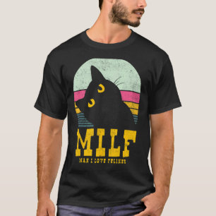 Camiseta Hombre me encantan Felines Gatos Kitty Vintage