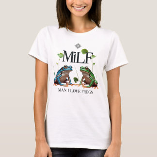 Camiseta Hombre me encantan las ranas - Meme del MILF