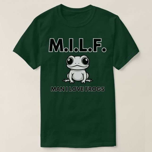 Camiseta Hombre, me encantan las ranas MILF (Diseño del anverso)