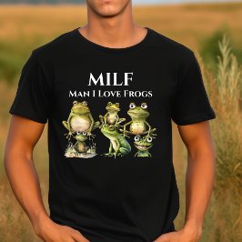 Camiseta Hombre me encantan las ranas MILF