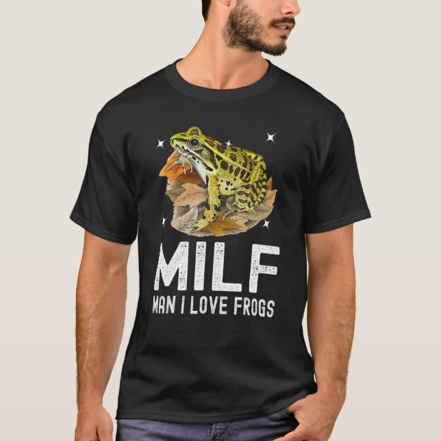 Camiseta Hombre, me encantan las ranas que dicen anfibio (Anverso)