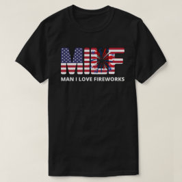 Camiseta Hombre Me Encantan Los Fuegos Artificiales MILF