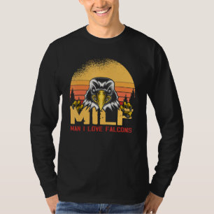Camiseta Hombre Me Encantan los Halcones Pájaro Vintage Caz