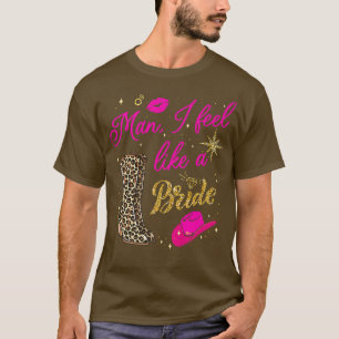 Camiseta Hombre me siento como una novia retro Gorra de vaq