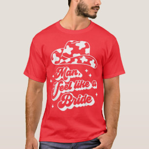 Camiseta Hombre, me siento como una soltera, vaquero occide