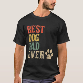 Camiseta Hombre Mejor Perro Papá Perro Vintage Papi Retro P