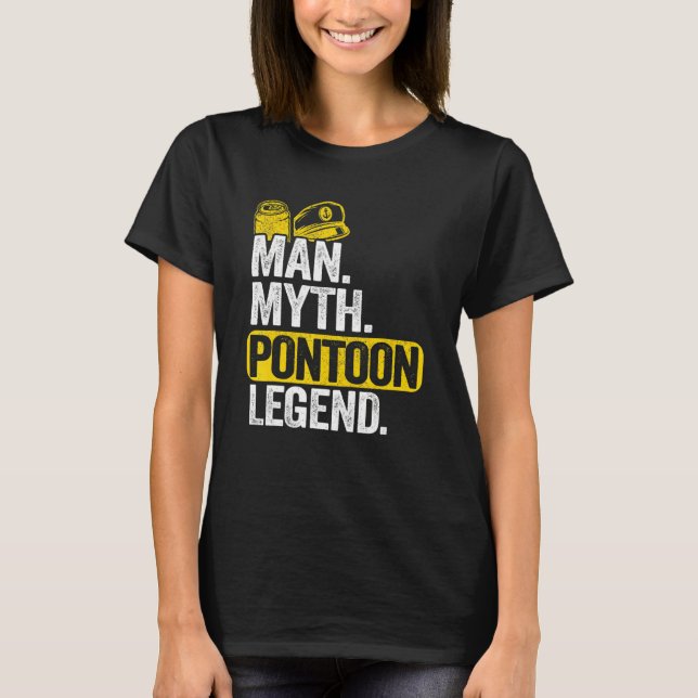 Camiseta Hombre Mente Leyenda Pontoon Papá Abuelo Pontoon B (Anverso)