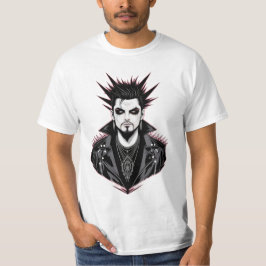 Camiseta Hombre Metalizado negro