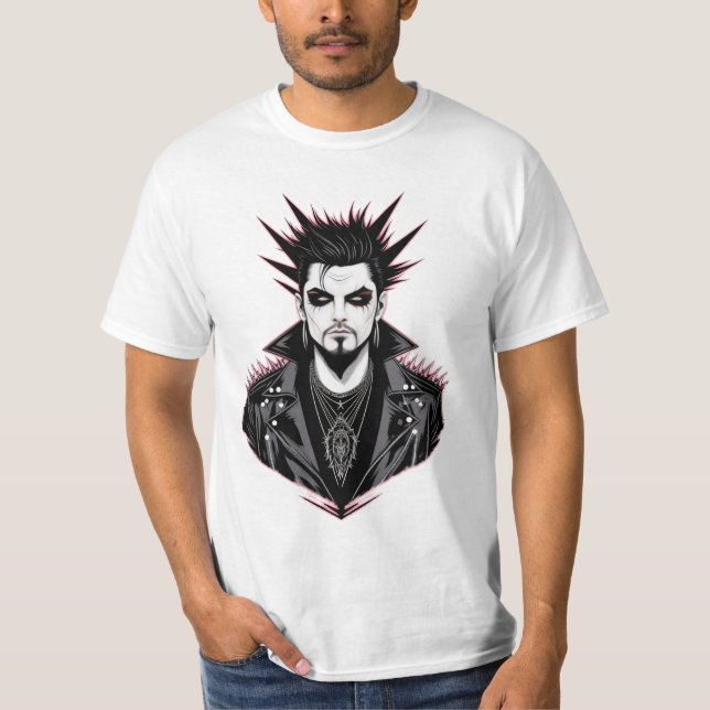 Camiseta Hombre Metalizado negro (Anverso)
