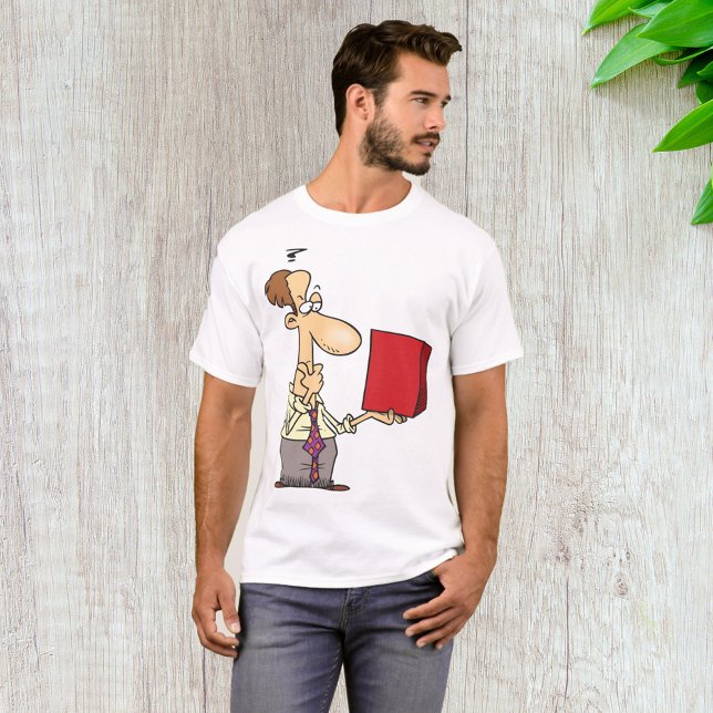 Camiseta Hombre Mirando Una Caja (Subido por el creador)