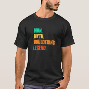Camiseta Hombre Mito Bouldering Leyenda Rock Boulder Climbd