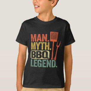 Camiseta Hombre Mito Leyenda Bbq Parrilla Parrillada Papá G