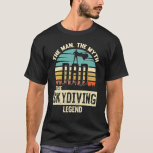 Camiseta Hombre Mito Leyenda Papá Paracaidismo