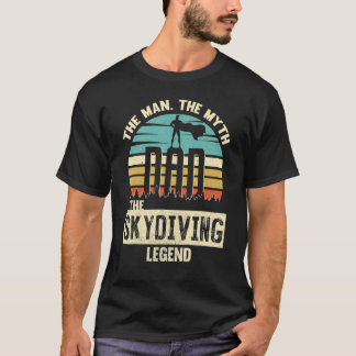 Camiseta Hombre Mito Leyenda Papá Paracaidismo