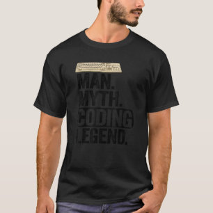 Camiseta Hombre Mitos Coding Leyenda Coder Dad Geek Compute