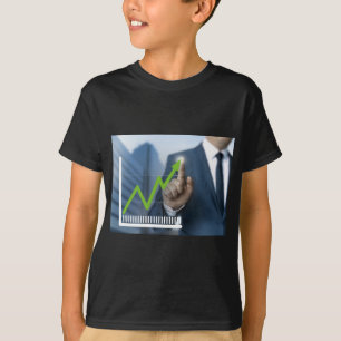 Camiseta Hombre mostrando concepto de pantalla táctil del p