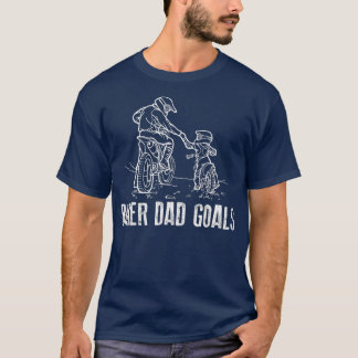 Camiseta Hombre Motocross Biker Dad Goals Dirke Tee Son