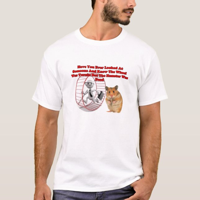 Camiseta Hombre muerto de la rueda del hámster (Anverso)