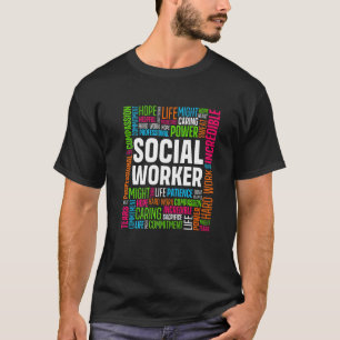 Camiseta Hombre Mujer Trabajador Social Divertido Apreciaci