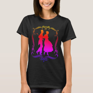 Camiseta Hombre Mujer Traje formal Silhouette Rainbow