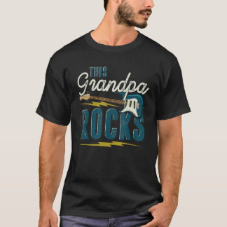 Camiseta Hombre Músico Bajista Guitarrista Retirado Abuelo
