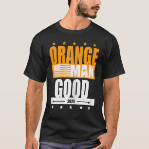 Camiseta Hombre naranja Buen Meme Patriótico Estadounidense