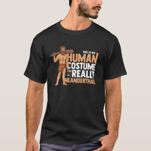Camiseta Hombre neandertal ADN Documental Primato eurasiáti