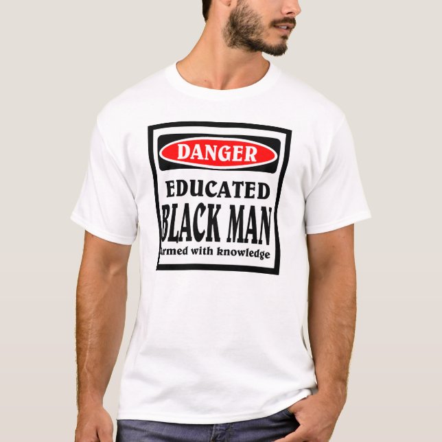 Camiseta Hombre negro educado (Anverso)