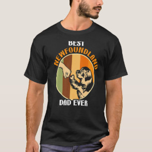 Camiseta Hombre Newfie Perro mejor padre de Terranova de to