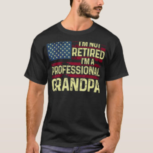 Camiseta Hombre, no estoy jubilado, soy un abuelo profesion