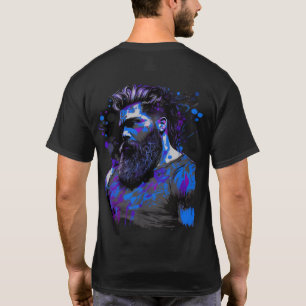 Camiseta Hombre nórdico de músculo barbudo