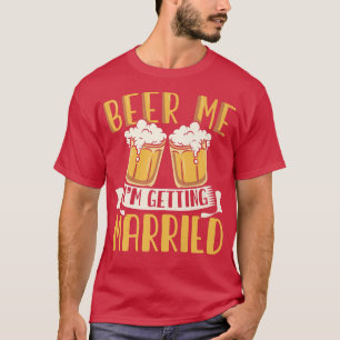 Camiseta Hombre Novio Bebiendo Cerveza Boda Hombres Diverti