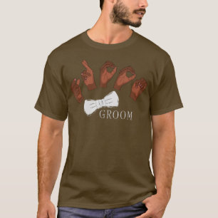 Camiseta Hombre NOVIO en Lengua de Señas Americana