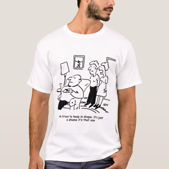Camiseta Hombre obeso incapacitado con sobrepeso trata de m (Anverso)