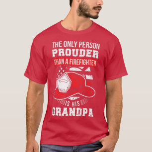 Camiseta Hombre orgulloso de bombero abuelo abuelo de bombe